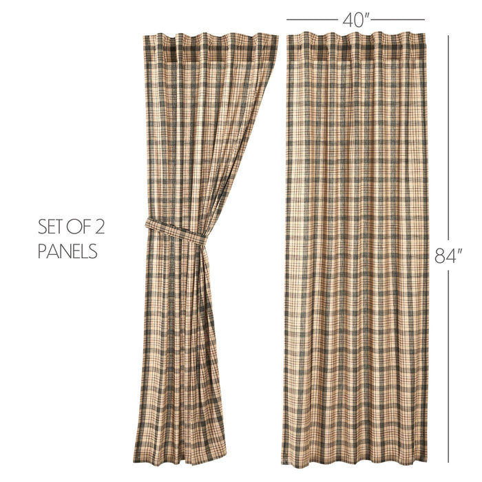 Cider Mill Plaid Panel Set of 2 84x40