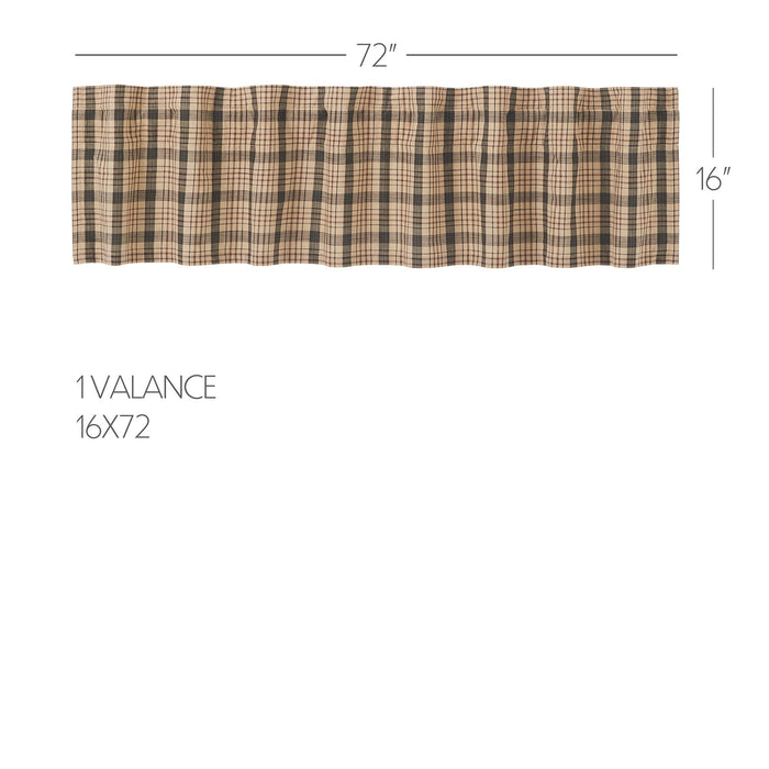 Cider Mill Plaid Valance 16x72