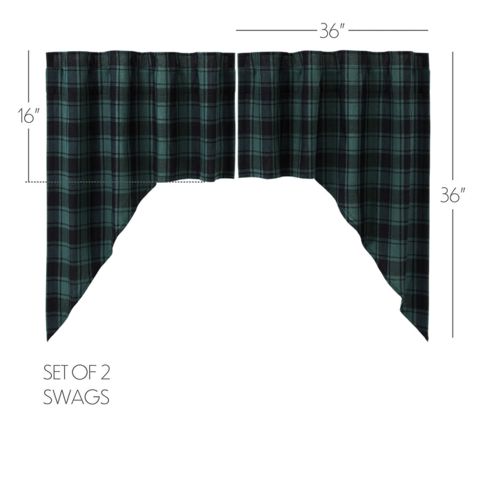 Pine Grove Swag Set of 2 36x36x16