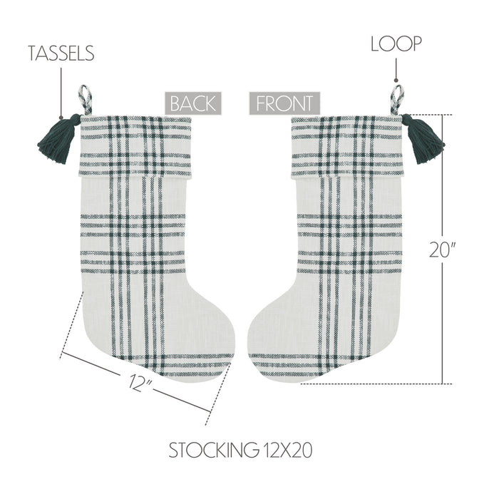 Pine Grove Plaid Stocking 12x20