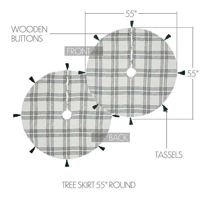 Pine Grove Plaid Tree Skirt 55