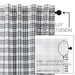 Sawyer Mill Black Plaid Prairie Swag Set of 2 36x36x18