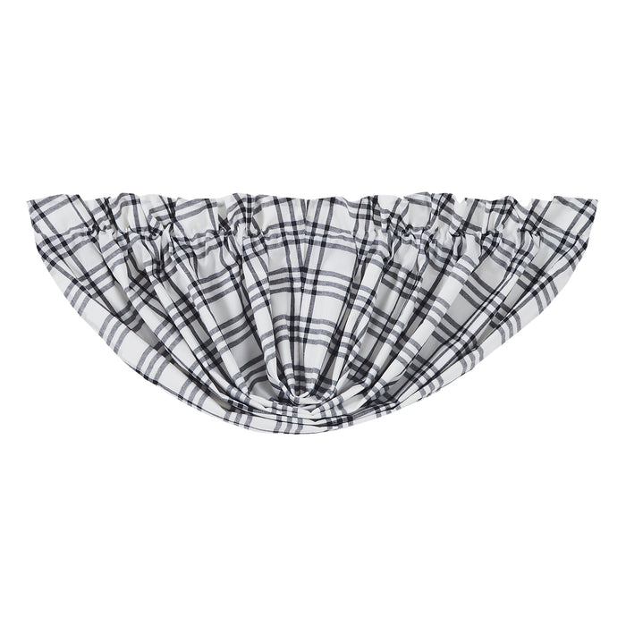 Sawyer Mill Black Plaid Balloon Valance 15x60