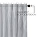 Sawyer Mill Black Ticking Stripe Shower Curtain 72x72