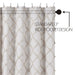 Frayed Lattice Oatmeal Shower Curtain 72x72