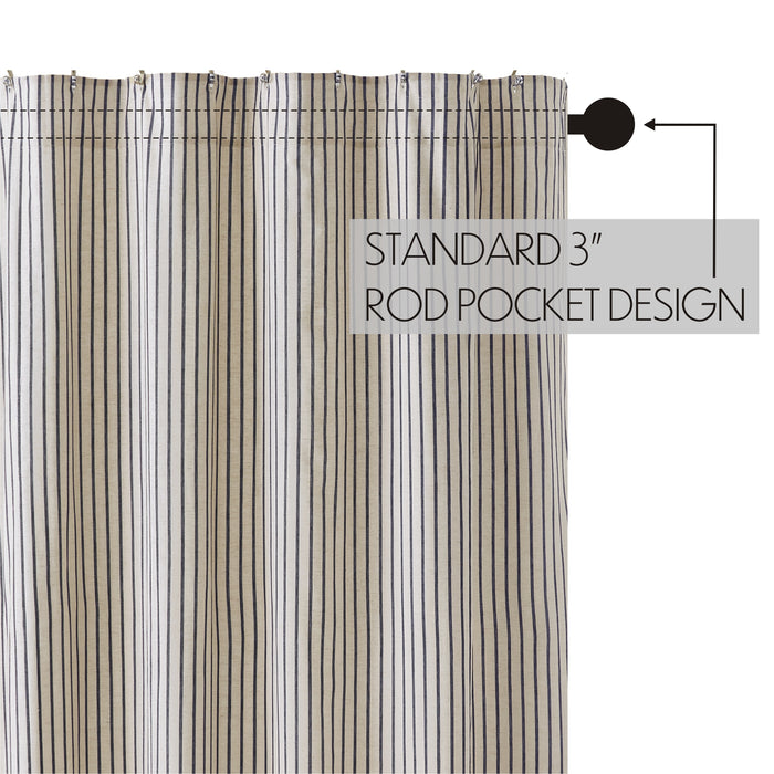 Kaila Ticking Stripe Shower Curtain 72x72