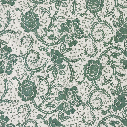 Dorset Green Floral King Bed Skirt 78x80x16