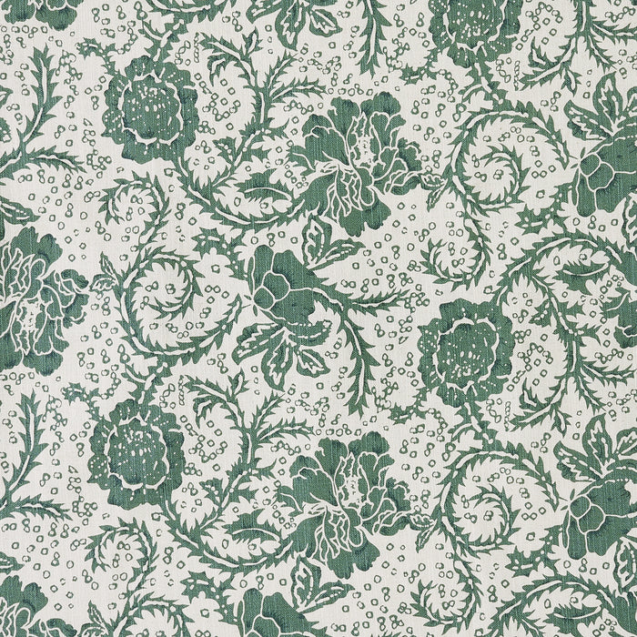 Dorset Green Floral Queen Bed Skirt 60x80x16