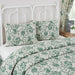 Dorset Green Floral Standard Sham 21x27