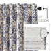 Dorset Navy Floral Short Panel Set of 2 63x36