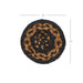 Black & Tan Jute Coaster Set of 6