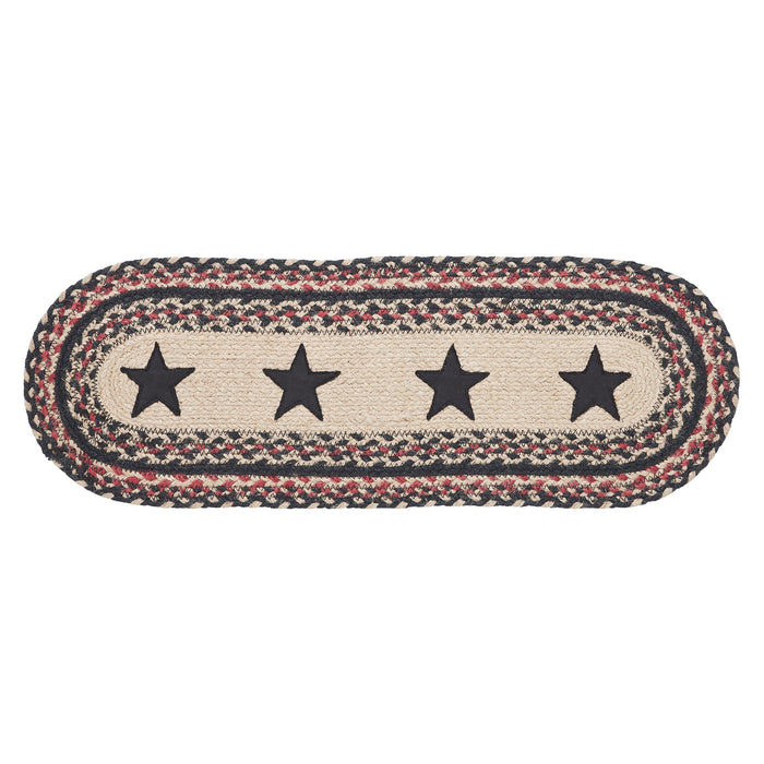 Colonial Star Jute Oval Runner 8x24