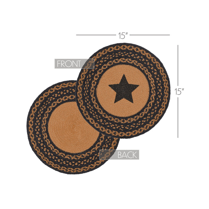 Farmhouse Jute Trivet Stencil Star 15