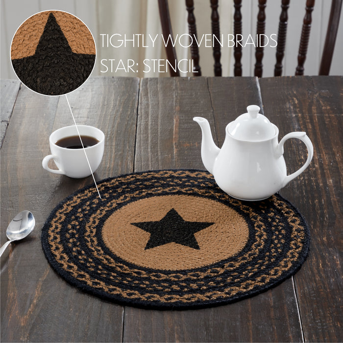 Farmhouse Jute Trivet Stencil Star 15