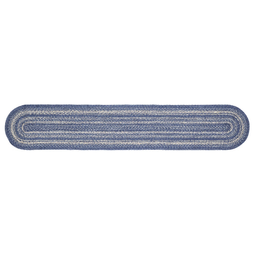 Great Falls Blue Jute Oval Runner 13x72