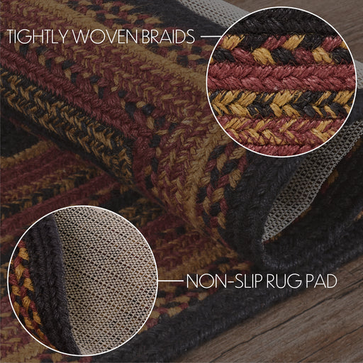 Heritage Farms Jute Rug/Runner Rect w/ Pad 24x78