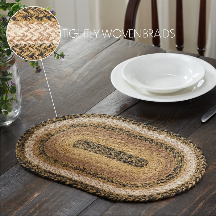 Kettle Grove Jute Oval Placemat 10x15