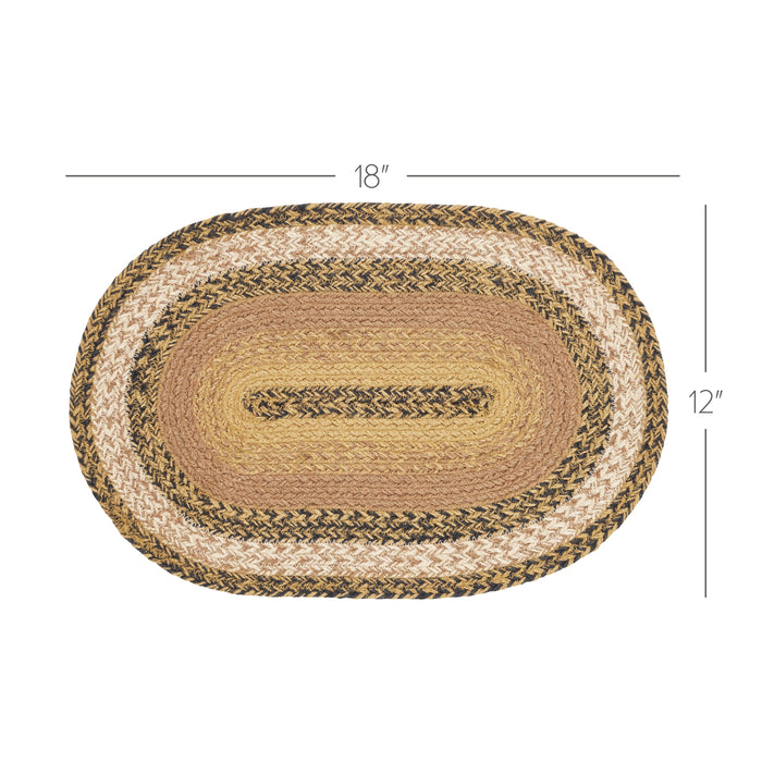 Kettle Grove Jute Oval Placemat 12x18