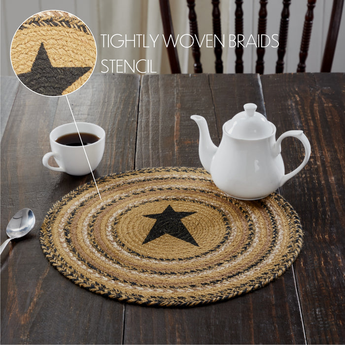 Kettle Grove Jute Trivet Stencil Star 15