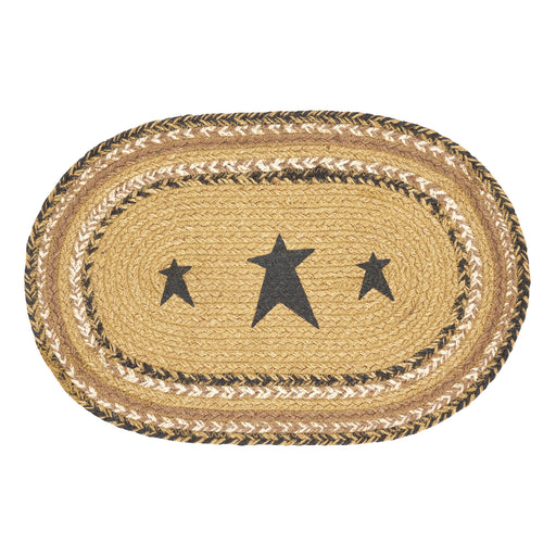 Kettle Grove Jute Placemat Stencil Stars 10x15