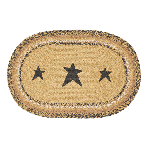 Kettle Grove Jute Placemat Stencil Stars 12x18