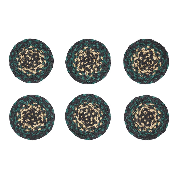 Pine Grove Jute Coaster Set of 6