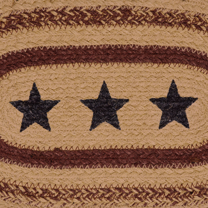 Potomac Jute Placemat Stencil Stars 10x15