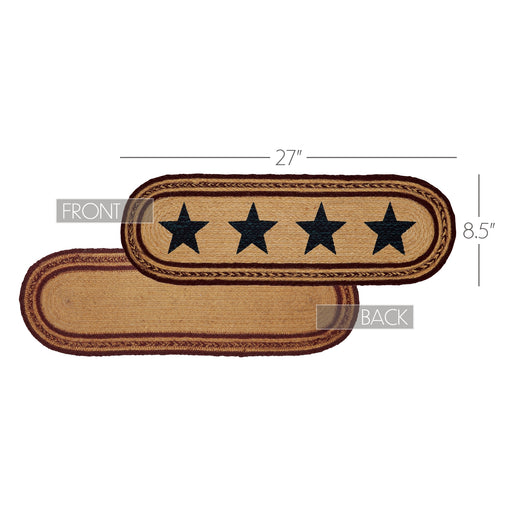 Potomac Jute Runner Stencil Stars 8x24