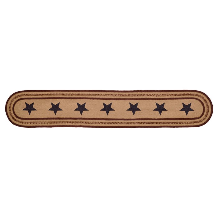 Potomac Jute Runner Stencil Stars 13x72