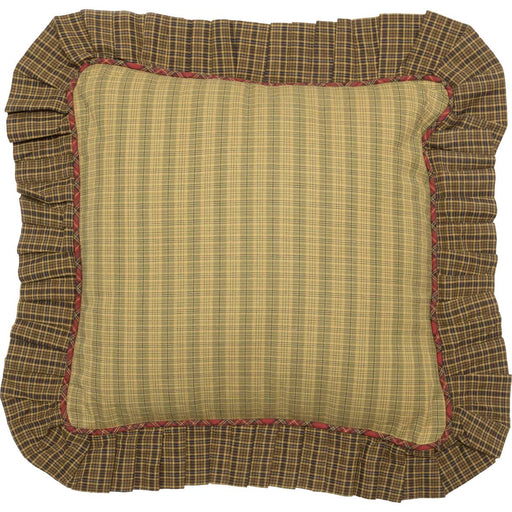 Tea Cabin Pillow Cover Fabric Ruffled 16x16