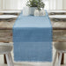 Burlap Blue Runner Fringed 12x72