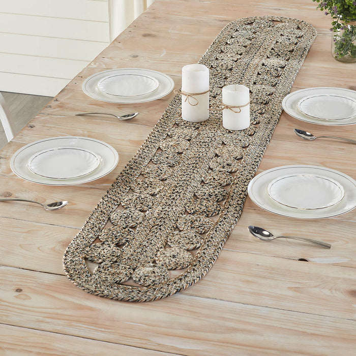 Celeste Blended Pebble Indoor/Outdoor Runner Oval 12x72