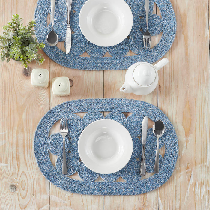 Celeste Blended Blue Indoor/Outdoor Placemat 13x19