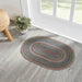 Multi Jute Rug Oval w/ Pad 20x30