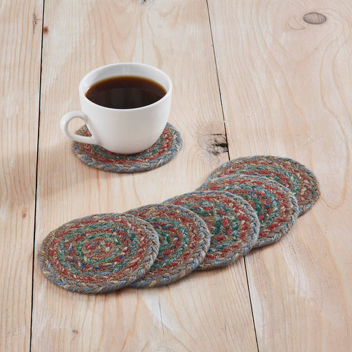 Multi Jute Coaster Set of 6