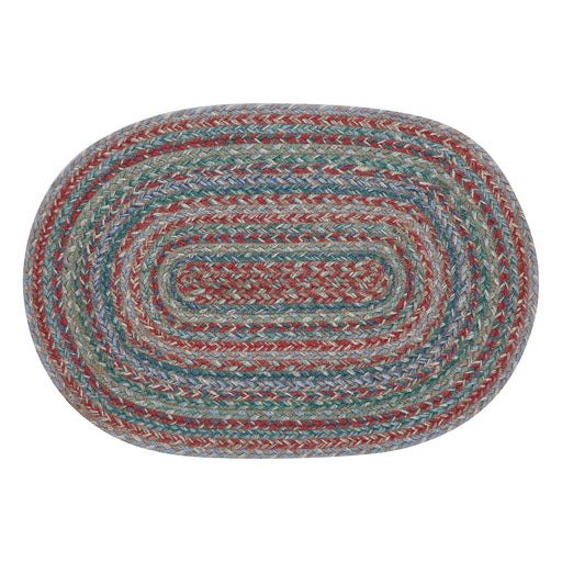 Multi Jute Oval Placemat 13x19