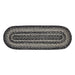 Sawyer Mill Black White Jute Oval Runner 8x24