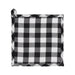 Annie Black Check Pumpkin Trivet 8x8