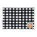 Annie Black Check Pumpkin Placemat Set of 2 13x19