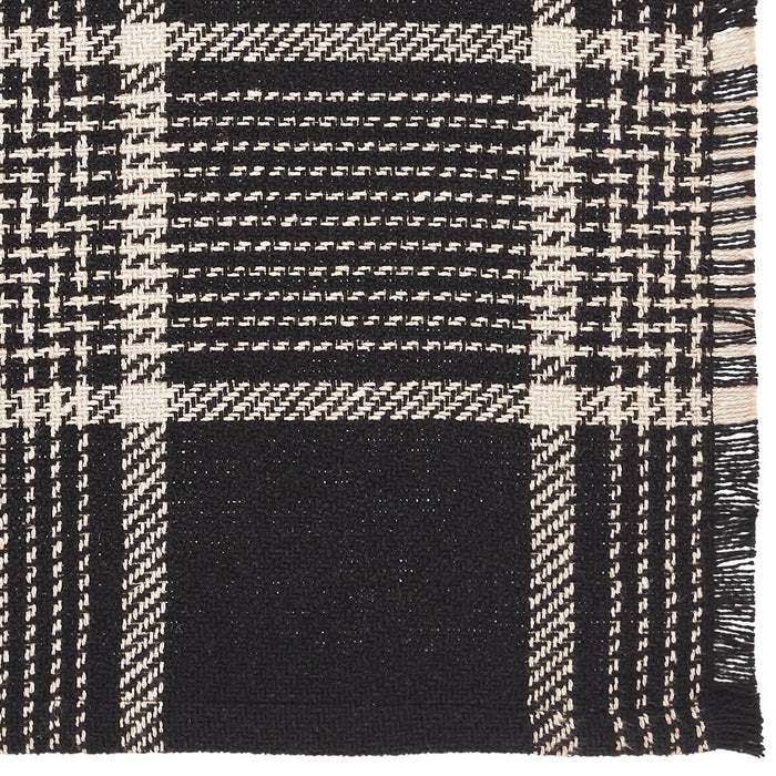 Eston Black Tan Plaid Placemat Set of 2 13x19