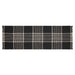 Eston Black Tan Plaid Runner 12x36