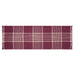 Eston Burgundy Tan Plaid Runner 12x36