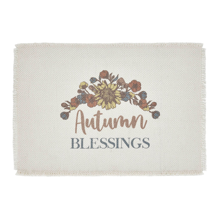 Bountifall Autumn Blessings Placemat Set of 2 13x19