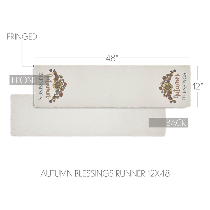 Bountifall Autumn Blessings Runner 12x48