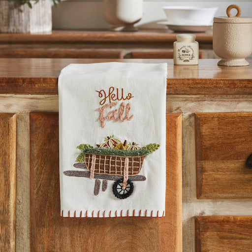 Hello Fall Tea Towel 19x28