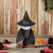 Witch w/ Broom Wooden Figurine 10x5.5x1.5