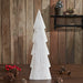 Christmas Tree Distressed White Wooden Figurine 15.75x5x1.5