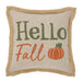 Pumpkin Bounty Hello Fall Pillow 9x9