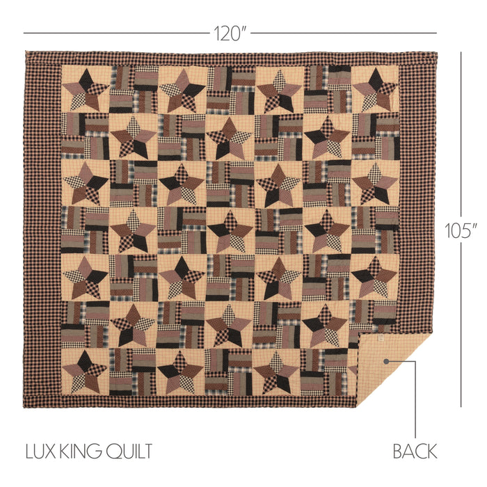 Bingham Star Luxury King Quilt 120Wx105L