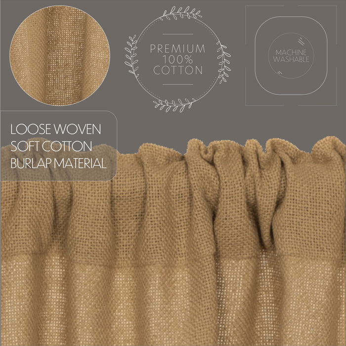 Burlap Natural Tier Set of 2 L36xW36